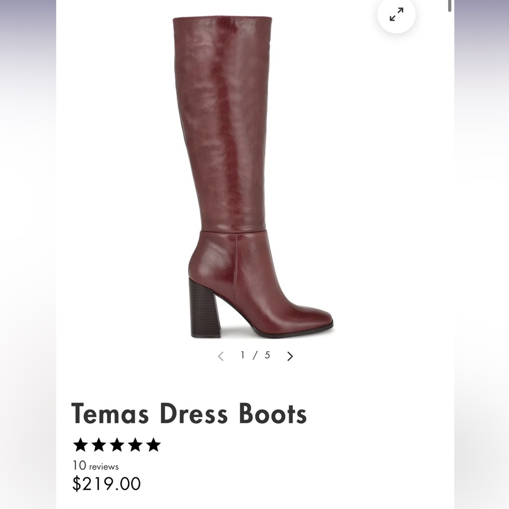 REVOLVE Temas Dress Boots in Burgundy